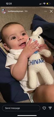 White Boy Bunny Toy