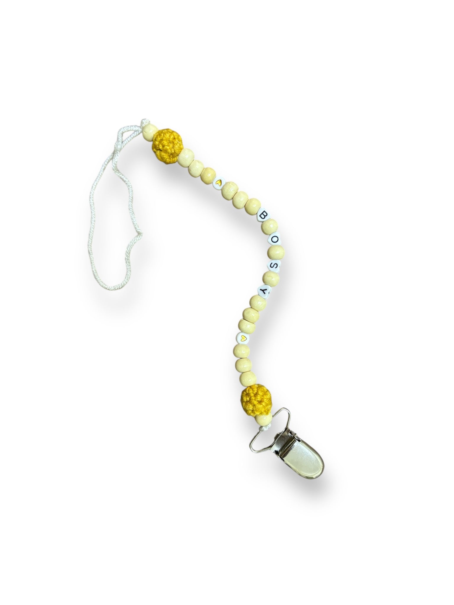 Pacifier Clip Holder (MUSTARD)